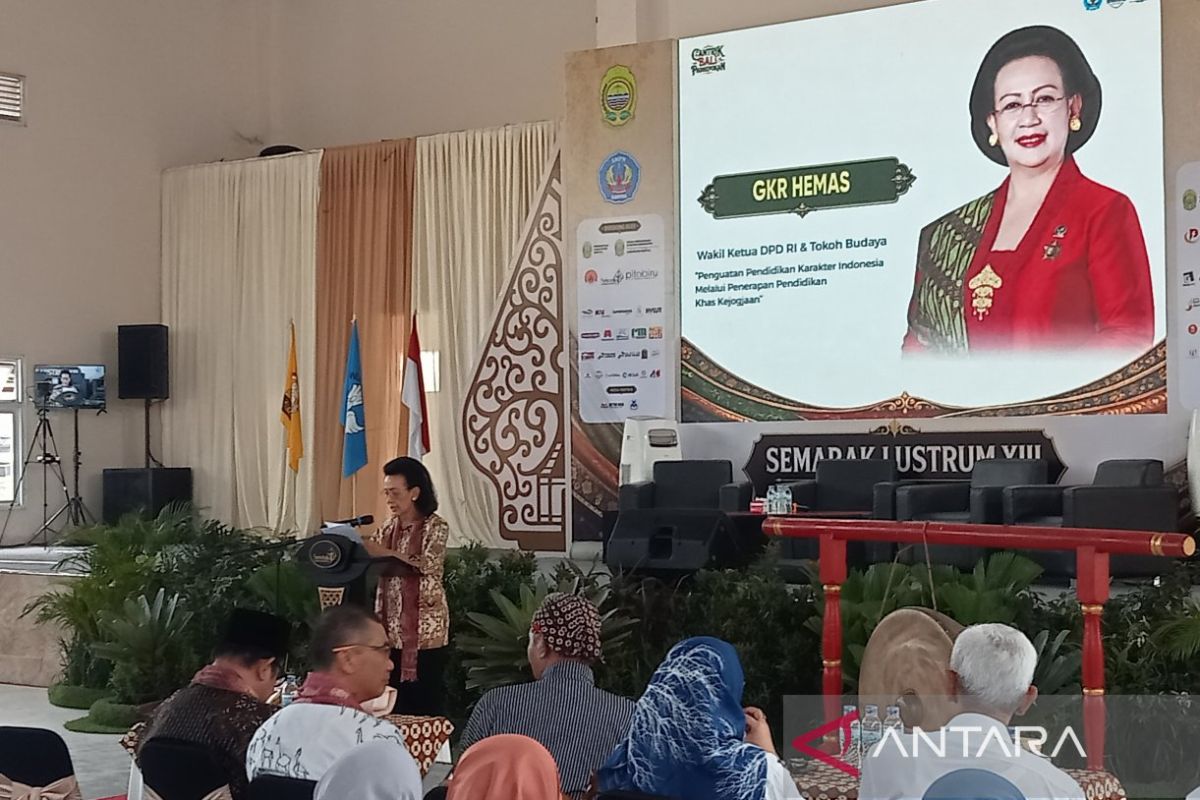 GKR Hemas: Pendidikan Berbasis Budaya di Yogyakarta Jadi Benteng Generasi Muda Hadapi Disrupsi Teknologi