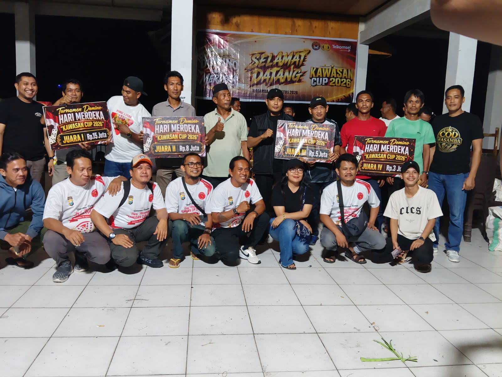 Turnamen Domino KAWASAN Cup 2026 di Luwu Utara Berakhir, Pasangan Ashok/Kahar Bawa Pulang Hadiah Utama Rp15 Juta