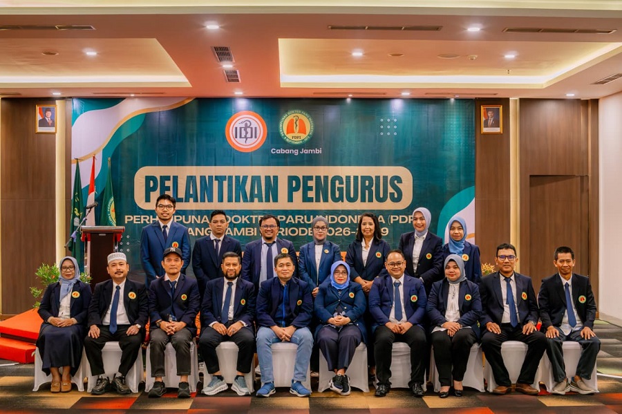 Pengurus PDPI Jambi Periode 2026-2029 Dilantik, Dokter Paru Ini Kembali Pimpin Fokus pada Eliminasi TBC