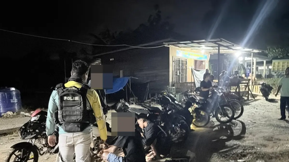 Polsek Sepang Amankan 10 Sepeda Motor saat Geruduk Balap Liar di Kelurahan Kampuri, Gunung Mas