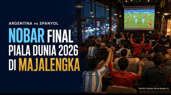 Nobar Final Piala Dunia 2026 di Majalengka: Kopi Rajam 1 Siapkan Layar untuk Argentina vs Spanyol, Kick-off Pukul 02.00 WIB