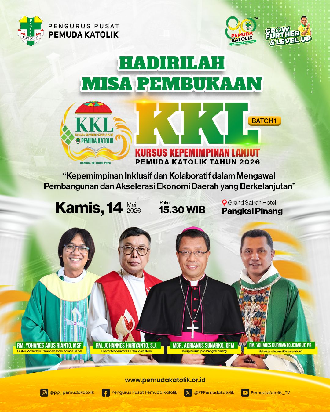 Ratusan Kader Pemuda Katolik Se-Indonesia Gelar KKL di Pangkalpinang, Fokus Promosi Pariwisata dan Ekonomi Kreatif Babel
