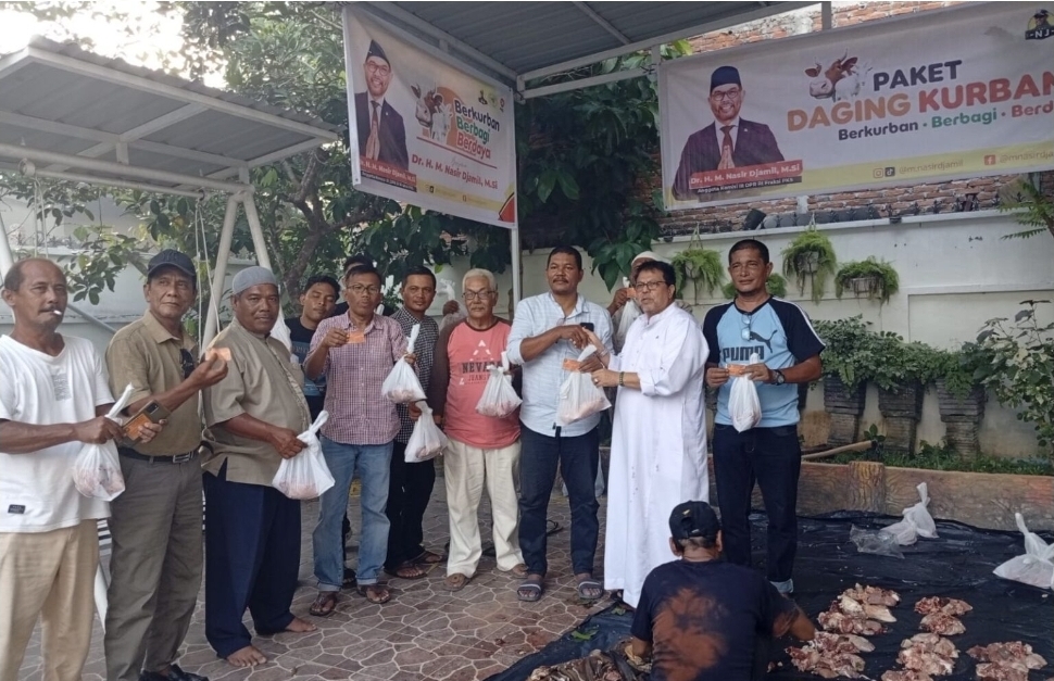 Anggota DPR RI Nasir Djamil Salurkan 32 Hewan Kurban untuk 8 Wilayah di Aceh, 31 Ekor Sapi dan 1 Kambing