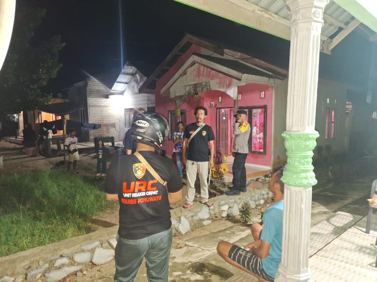 Polres Pohuwato Bubarkan Hiburan Musik di Paguat Setelah Laporan Warga Lewat Call Center 110, Tim URC Patroli Antisipasi 3C