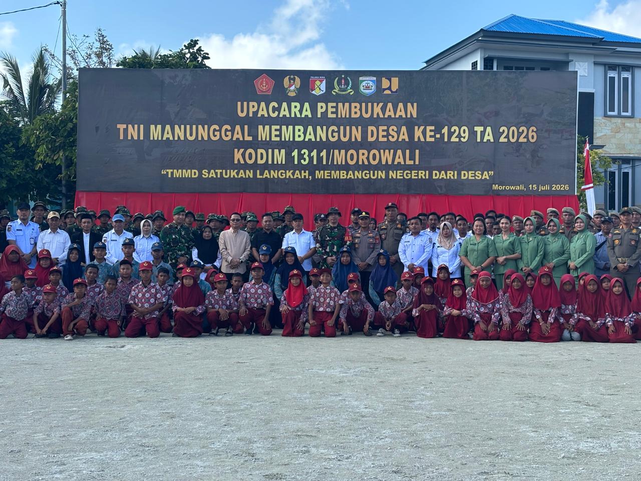 TMMD ke-129 Resmi Bergulir di Bungku Selatan, Morowali: Bangun Jalan 4 Km hingga 1.000 Pohon Mangrove