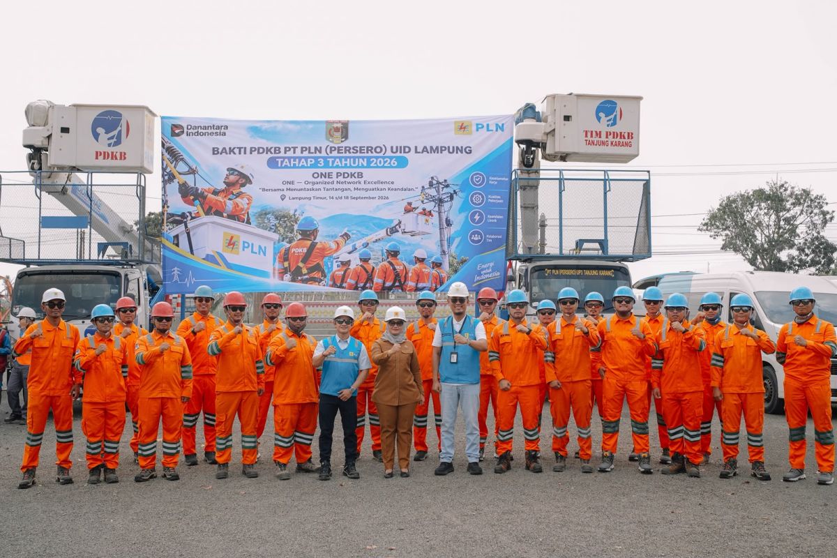 PLN UID Lampung Catat 1.479 Titik Pemeliharaan Listrik Tanpa Padam Sepanjang Januari-Agustus 2026