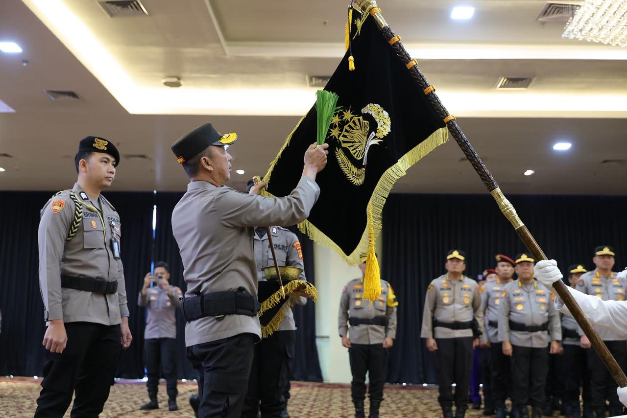Kapolda Sumsel Pimpin Pencucian Pataka Atidhira Wira Bhakti Jelang Hari Bhayangkara ke-80, Simbol Pengabdian Dua Kali Raih Nugraha Sakanti