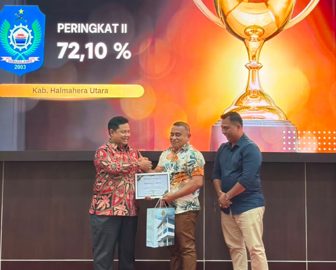 Pemkab Halmahera Utara Raih Peringkat Kedua TLRHP Se-Maluku Utara dari BPK, Capai 72,10 Persen