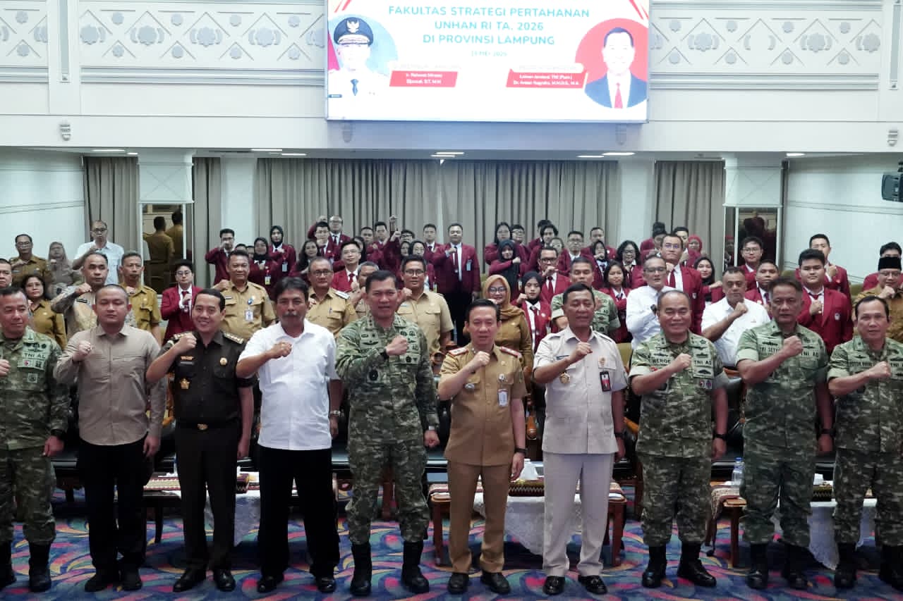 Lampung Perkuat Ketahanan Hadapi Ancaman Multi Dimensi, 59 Mahasiswa Unhan Turun ke Daerah