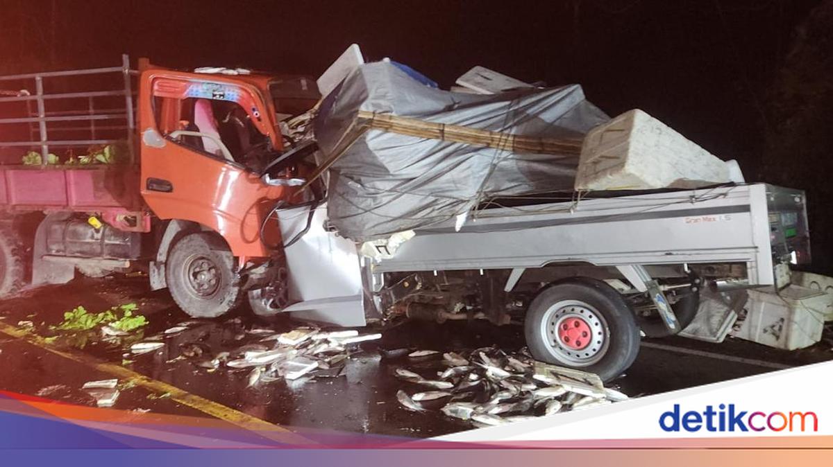 Sopir Pikap 17 Tahun Tewas Usai Tabrakan dengan Truk di Tikungan Lemo Tana Toraja, Muatan Ikan Berserakan