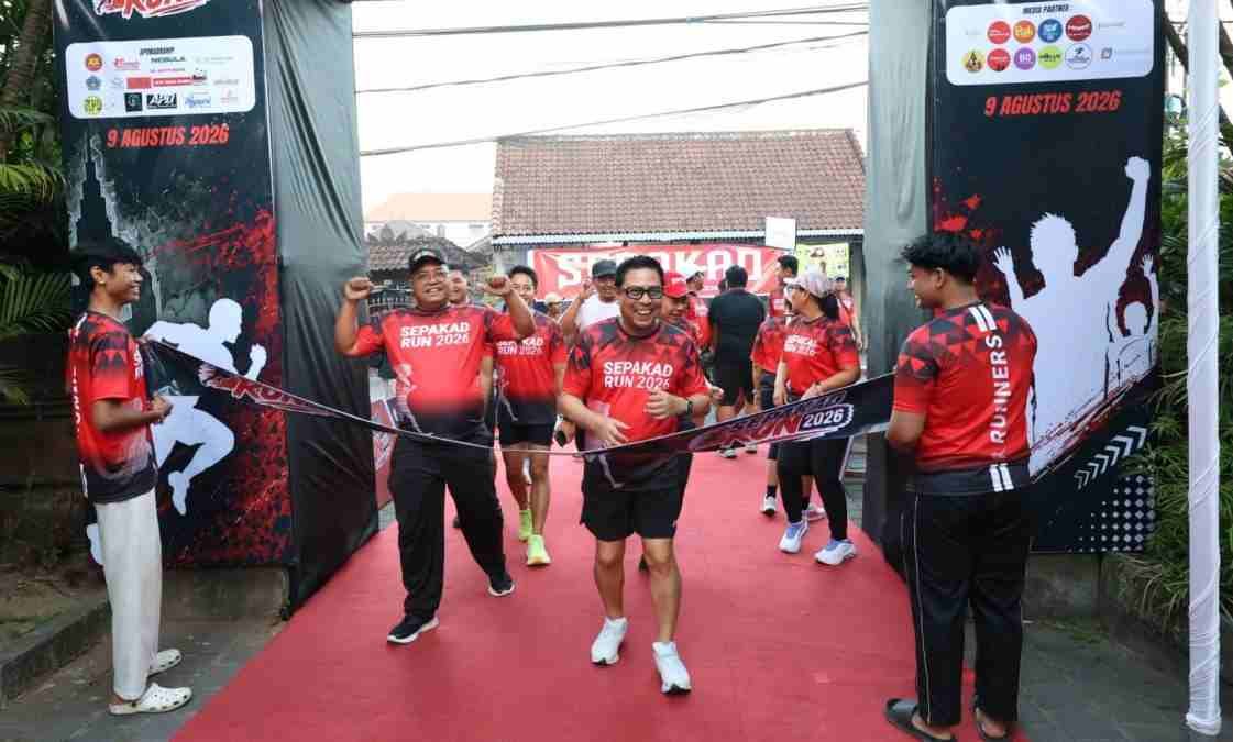 Sepakad Run 2026 di Denpasar Diikuti 200 Peserta, Wawali Arya Wibawa: Olahraga Desa Fondasi Hidup Sehat