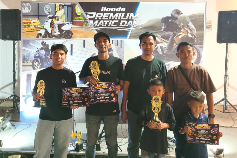 Honda Premium Matic Day di Banda Aceh: Kompetisi Mini 4WD, Riding Test, dan Ratusan Pengunjung Padati Abu Kopi Premium