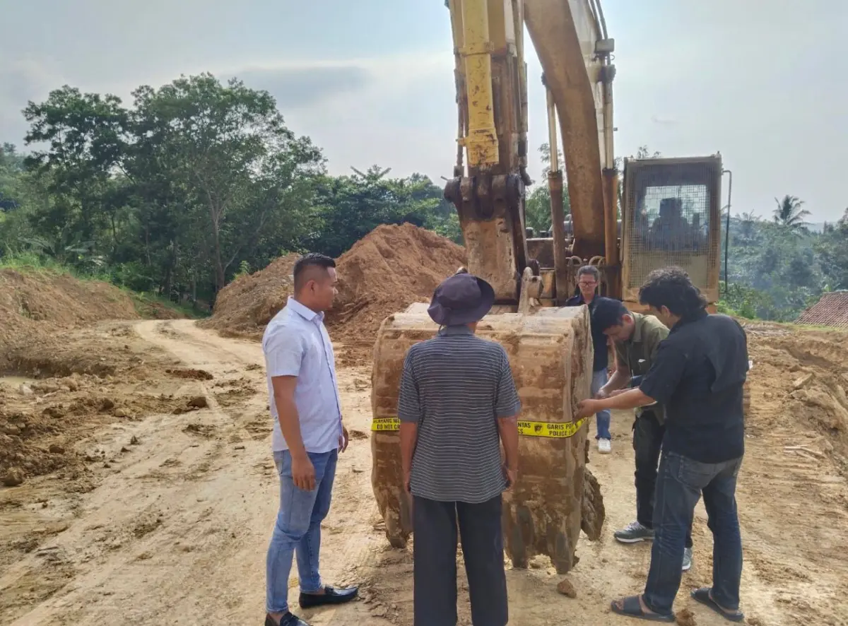 Polisi Tutup Galian Ilegal di Gunung Gembok Banjar, Tiga Orang Diperiksa Termasuk Pemilik Lahan