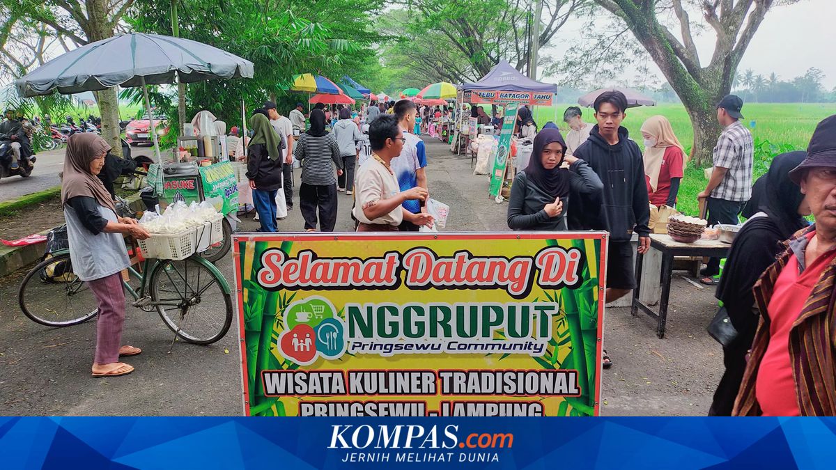 Nggruput Pringsewu Lampung, Pasar Minggu Pagi yang Sajikan Kerak Telor hingga Ciwel di Tengah Sawah