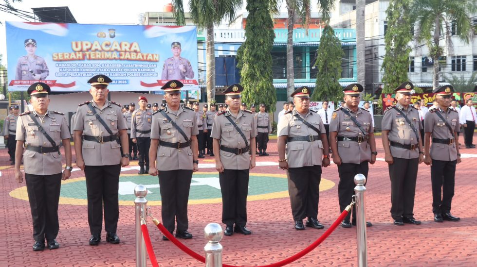 Polres Karimun Rotasi 6 Pejabat Utama, Kapolres Minta Pejabat Baru Segera Beradaptasi