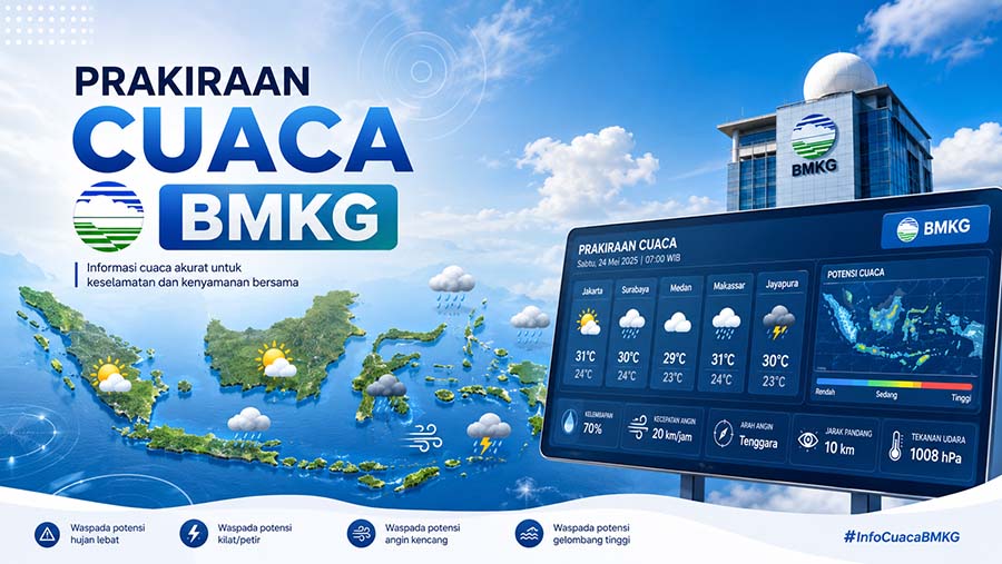 Prakiraan Cuaca Sumatera Utara Hari Ini, 9 Juni 2026: Delapan Wilayah Bersiap Hujan Ringan di Malam Hari, Suhu Paling Dingin Capai 18°C di Tapanuli Utara
