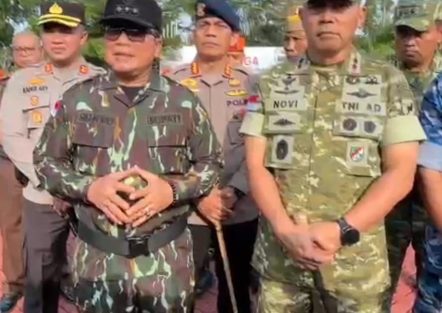 Bupati Kubu Raya Sebut 6 Titik Api Masih Terkendali, Pangdam XII/Tanjungpura Jadi Inspektur Apel Siaga Karhutla