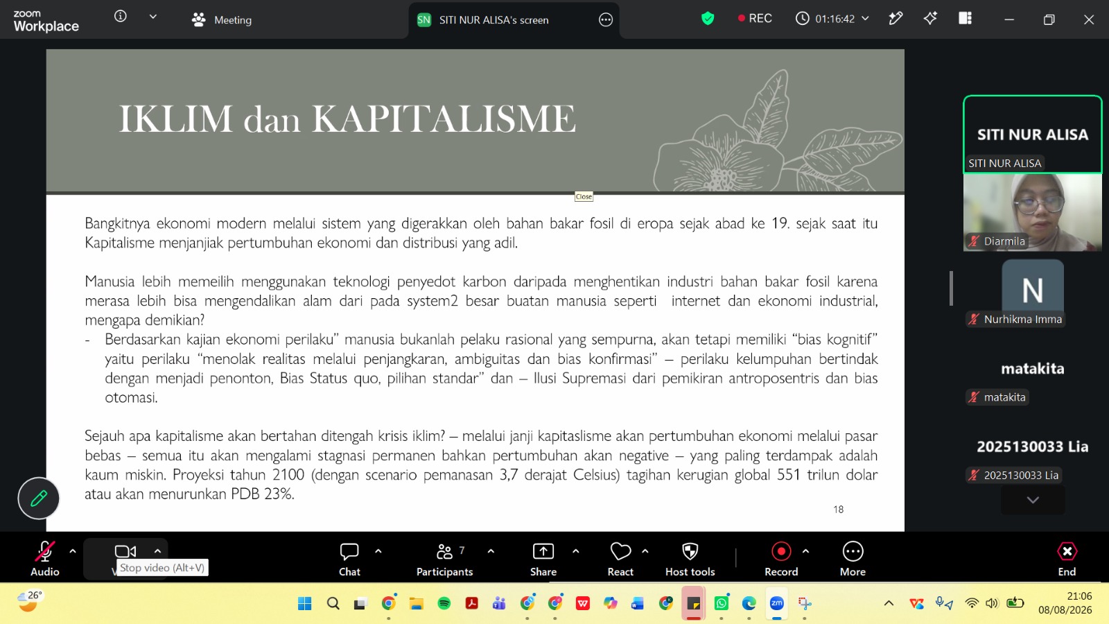 Kampus Gagasan Makassar Bedah Buku David Wallace-Wells, Krisis Iklim Disebut Akar dari Model Ekonomi Kapitalisme
