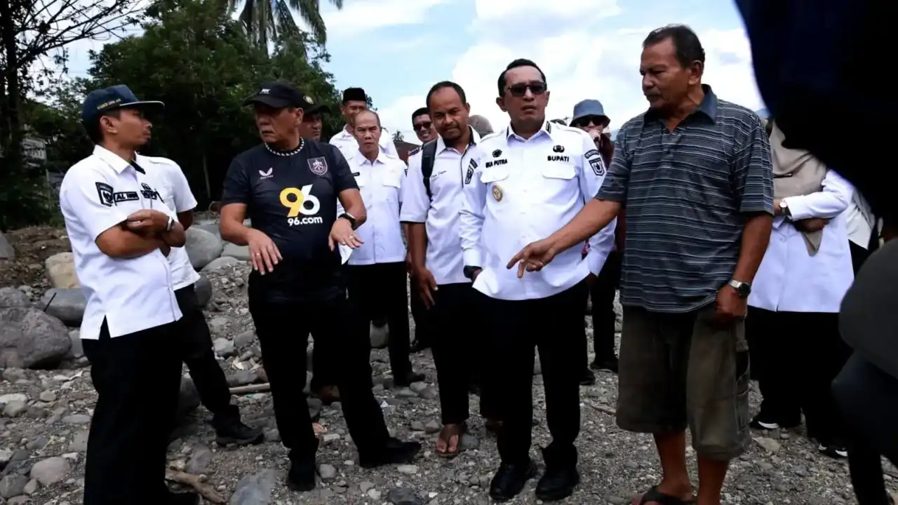 Progres Pemulihan Pascabencana Tanah Datar Tercepat di Sumbar, Stafsus Mendagri Tinjau Langsung Pemanfaatan TKD Tambahan