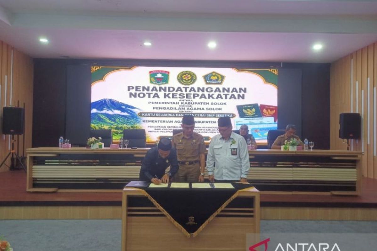 Pemkab Solok Integrasikan Layanan Administrasi Kependudukan untuk Calon Pengantin, KK dan Akta Cerai Lebih Cepat Terbit