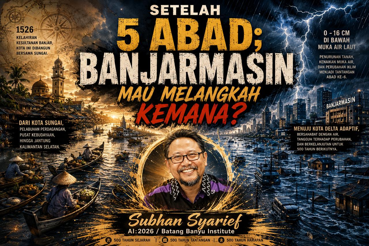 Setelah 5 Abad Berdiri di Atas Air, Banjarmasin Hadapi Ancaman Eksistensial Akibat Penurunan Muka Tanah dan Kenaikan Air Laut