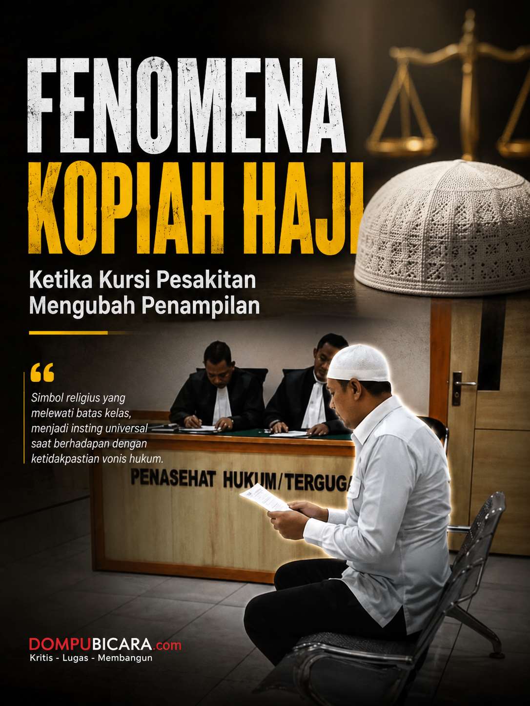 Sidang Mantan Kapolres Bima Kota, Kopiah Haji di Kursi Pesakitan Bukan Sekadar Simbol Kesalehan