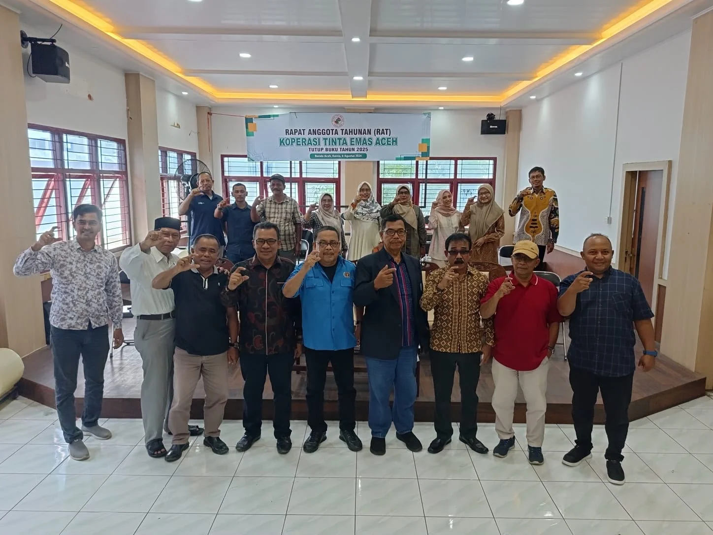 RAT Perdana Koperasi Tinta Emas Aceh Hasilkan Ketua Baru, Azhari Pimpin Wartawan PWI Hingga 2028