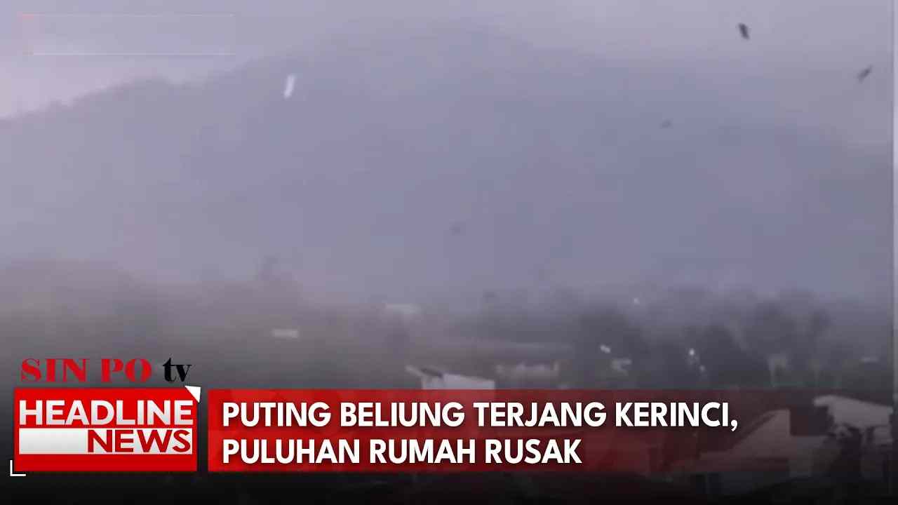 Puting Beliung Terjang Dua Desa di Kerinci, 30 Rumah Warga Rusak Parah