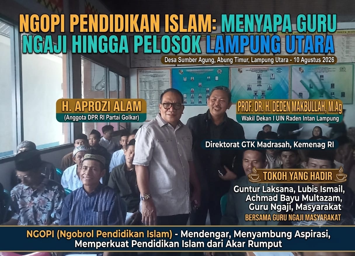 Guru Ngaji hingga Tokoh Agama di Lampung Utara Duduk Satu Meja Bahas Masa Depan Pendidikan Islam