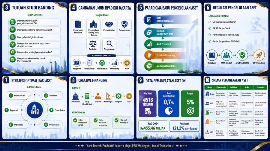 Komisi II DPRD Jambi Pelajari Pengelolaan Aset Rp 518 Triliun ala DKI Jakarta untuk Dongkrak PAD