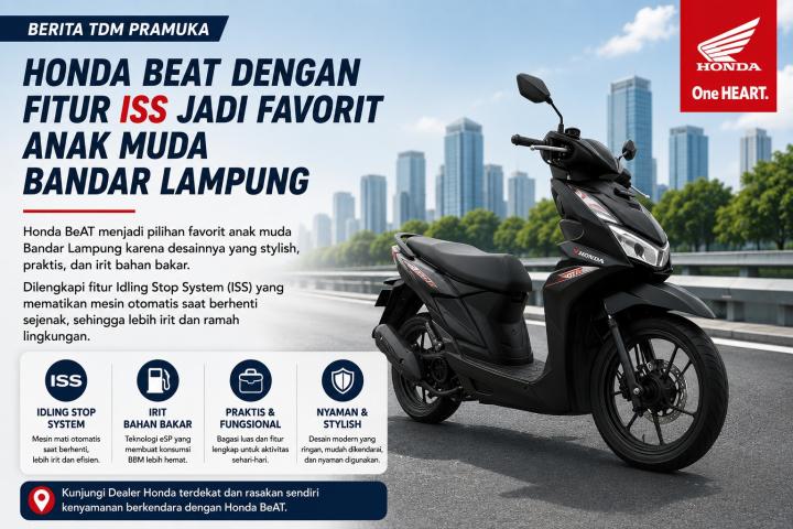 Honda BeAT ISS Makin Dilirik Anak Muda Bandar Lampung, Klaim Irit BBM dan Desain Stylish Jadi Daya Tarik