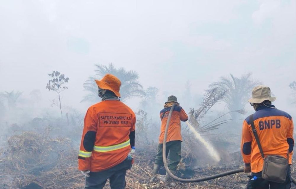 46 Titik Panas Masih Terpantau di Riau, Bengkalis dan Pelalawan Jadi Wilayah Terbanyak