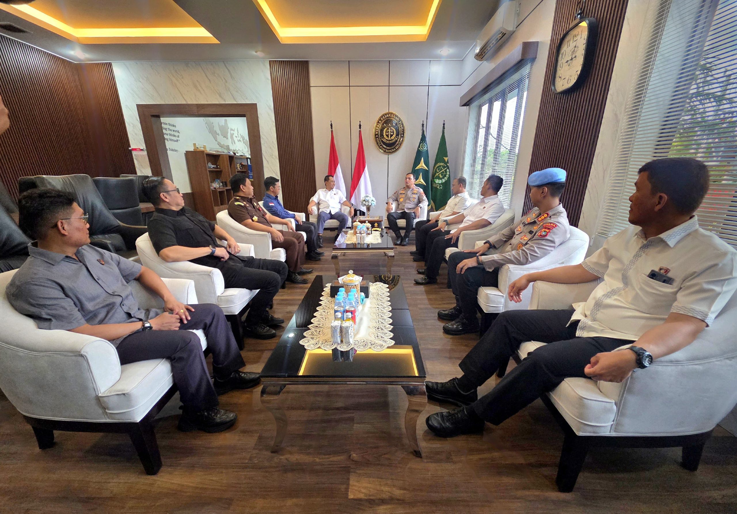 Kapolda Babel, Kajati, dan Danrem 045/Gaya Sepakat Perkuat Sinergi Tiga Pilar Jaga Kamtibmas di Bangka Belitung