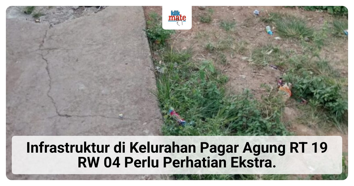 Akses Jalan ke Rumah Warga di Kelurahan Pagar Agung RT 19 RW 04 Lahat Ambrol, Motor Pembawa Tahu Pernah Jatuh
