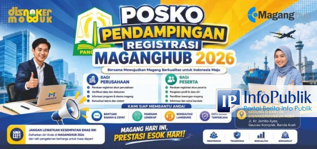 Disnakermobduk Aceh Buka Posko Pendampingan MagangHub 2026, Bantu Perusahaan dan Peserta Atasi Kendala Administrasi