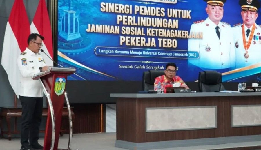 Wabup Tebo Nazar Efendi Dorong Seluruh Perangkat dan Kelembagaan Desa Masuk Kepesertaan BPJS Ketenagakerjaan