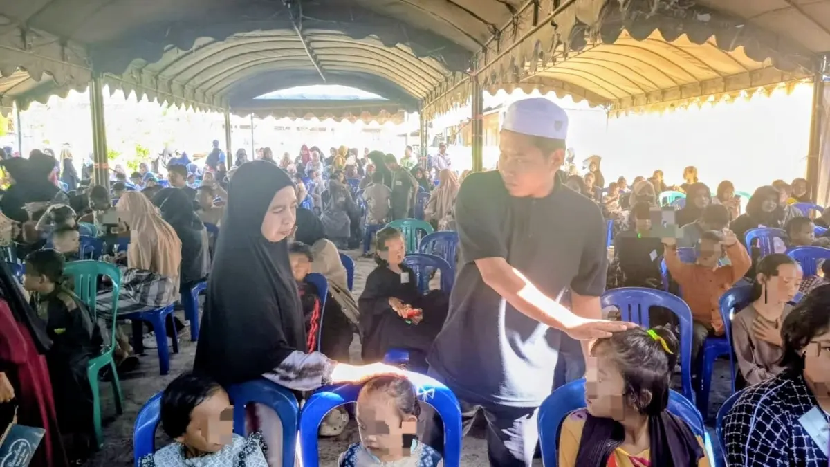 Kebakaran Tak Halangi Santunan 236 Anak Yatim di Nurul Fajeri, Dana Rp 107,95 Juta Disalurkan Penuh