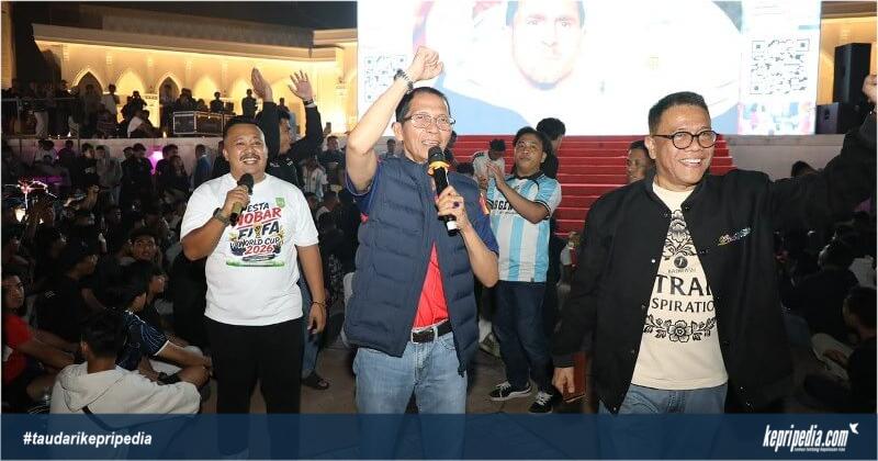 Ribuan Warga Batam Padati Nobar Final Piala Dunia 2026 di Dataran Engku Putri, Spanyol Kalahkan Argentina 1-0