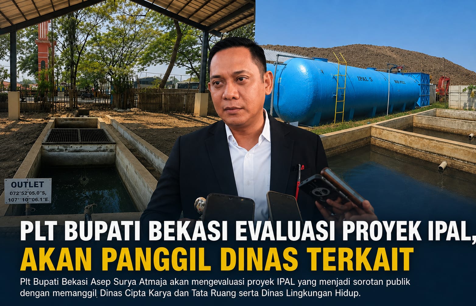 Plt Bupati Bekasi Panggil Dua Dinas untuk Evaluasi Proyek IPAL yang Belum Berfungsi Optimal