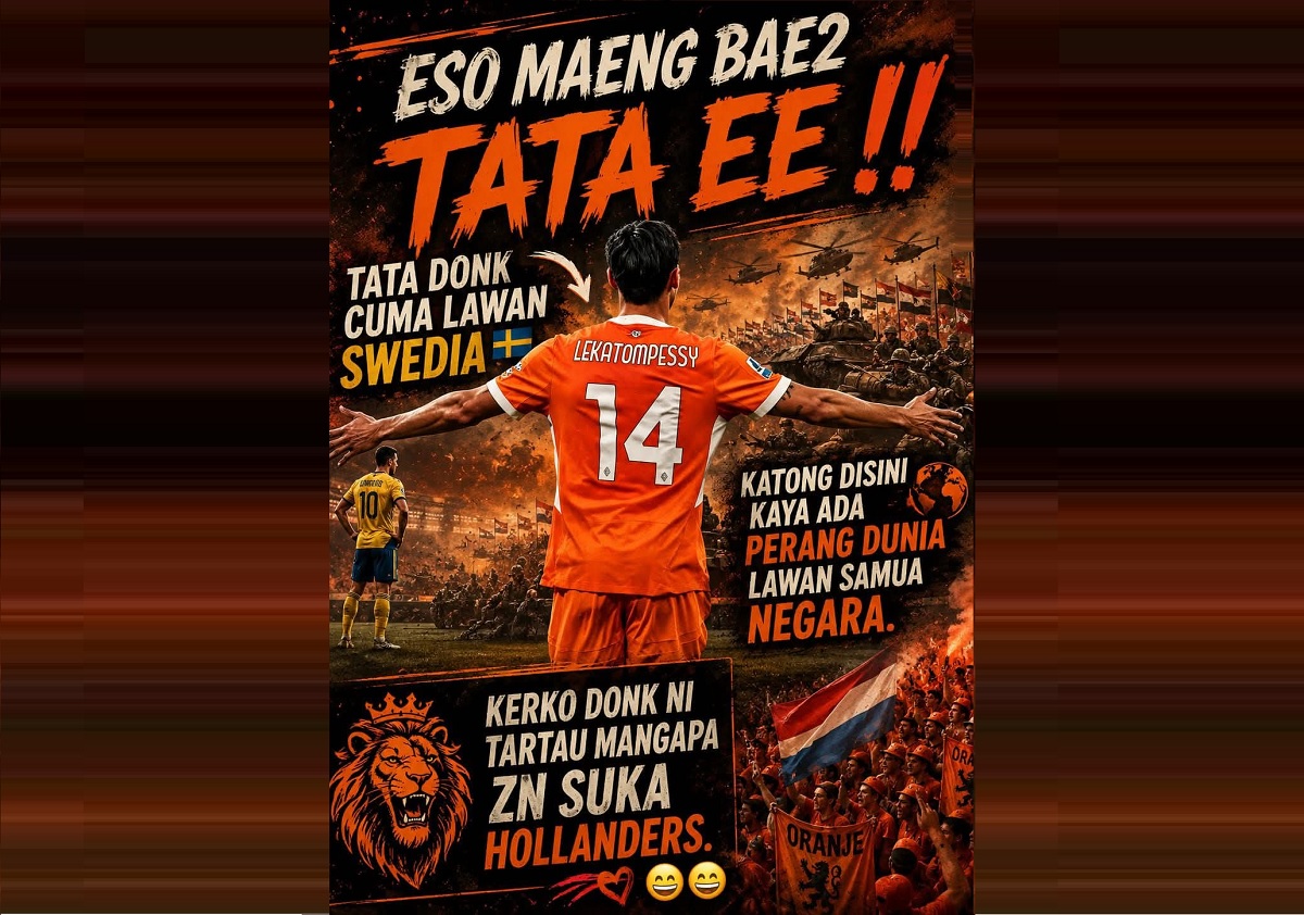 Flyer Kocak Bernardo Leohenapessy dari Ambon: Minta Pemain Belanda Main Baik karena Fans di Maluku “Seperti Berperang Lawan Semua Negara”
