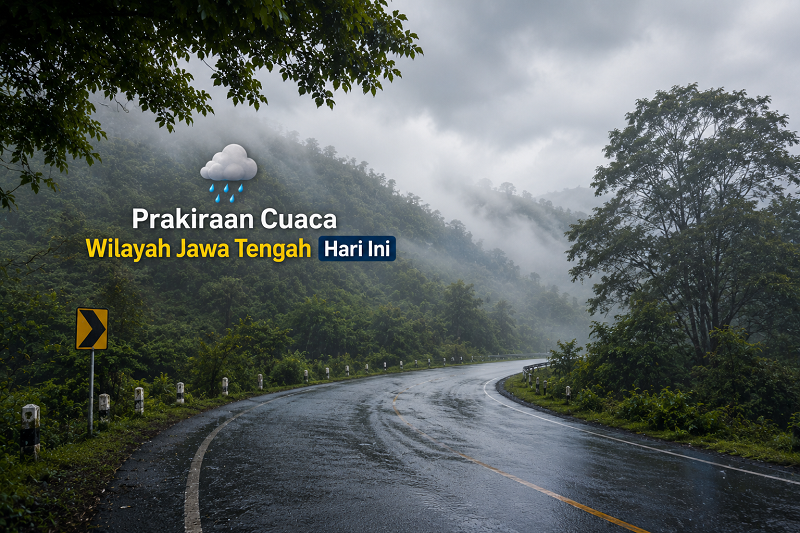 BMKG Prakirakan Hujan Ringan Guyur 8 Wilayah Pegunungan di Jawa Tengah, Warga Diimbau Waspada