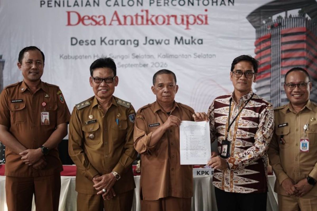 Desa Karang Jawa Muka HSS Raih Predikat Istimewa Desa Antikorupsi KPK dengan Nilai 93