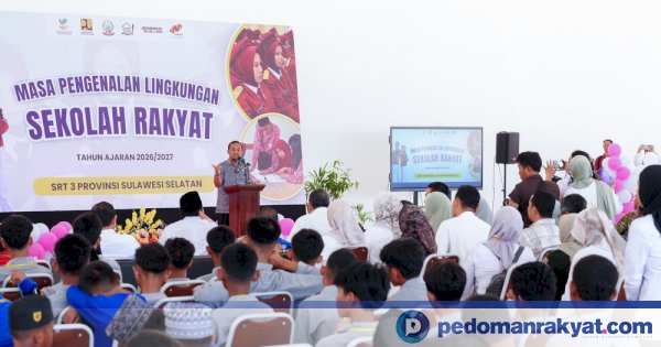 Gubernur Sulsel Andi Sudirman Resmi Buka MPLS Sekolah Rakyat Terintegrasi 3, 270 Siswa dari 15 Daerah Siap Mengikuti Pendidikan Gratis
