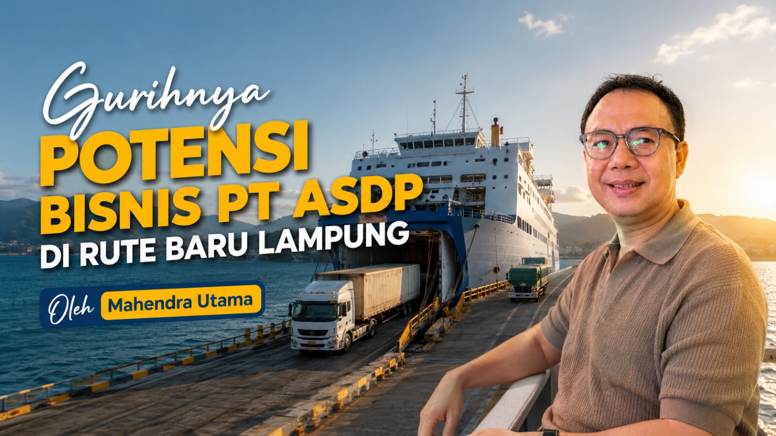 Rute Kapal Baru Lampung-Krui-Bakauheni Dinilai Jadi Ceruk Pendapatan Baru ASDP, Ini Potensi Besarnya