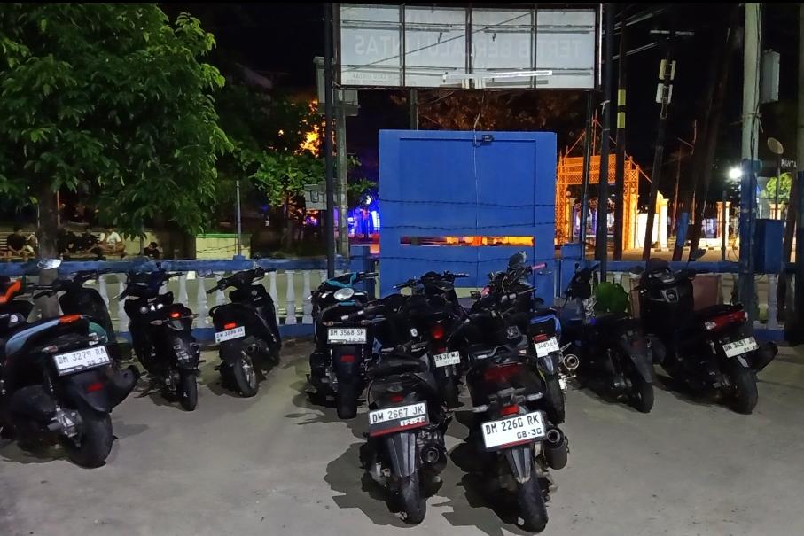 Razia Balap Liar di Kota Gorontalo, Polisi Amankan 13 Kendaraan dan 11 Motor Knalpot Brong