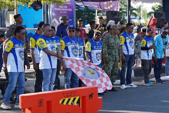 160 Starter Balap Motor Meriahkan Drag Race Gubernur Maluku Utara Cup II, Sofifi Siap Jadi Destinasi Sport Tourism
