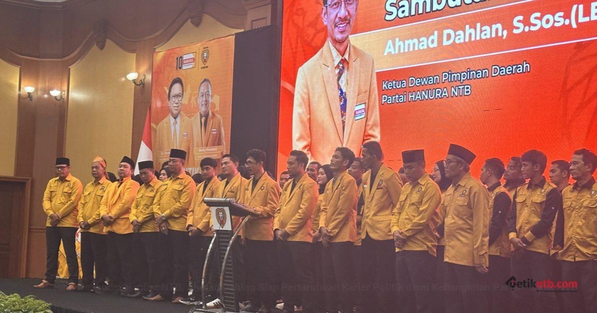 Hanura NTB Resmi Dipimpin Ahmad Dahlan, Target Tambah Kursi DPRD di 10 Kabupaten Kota