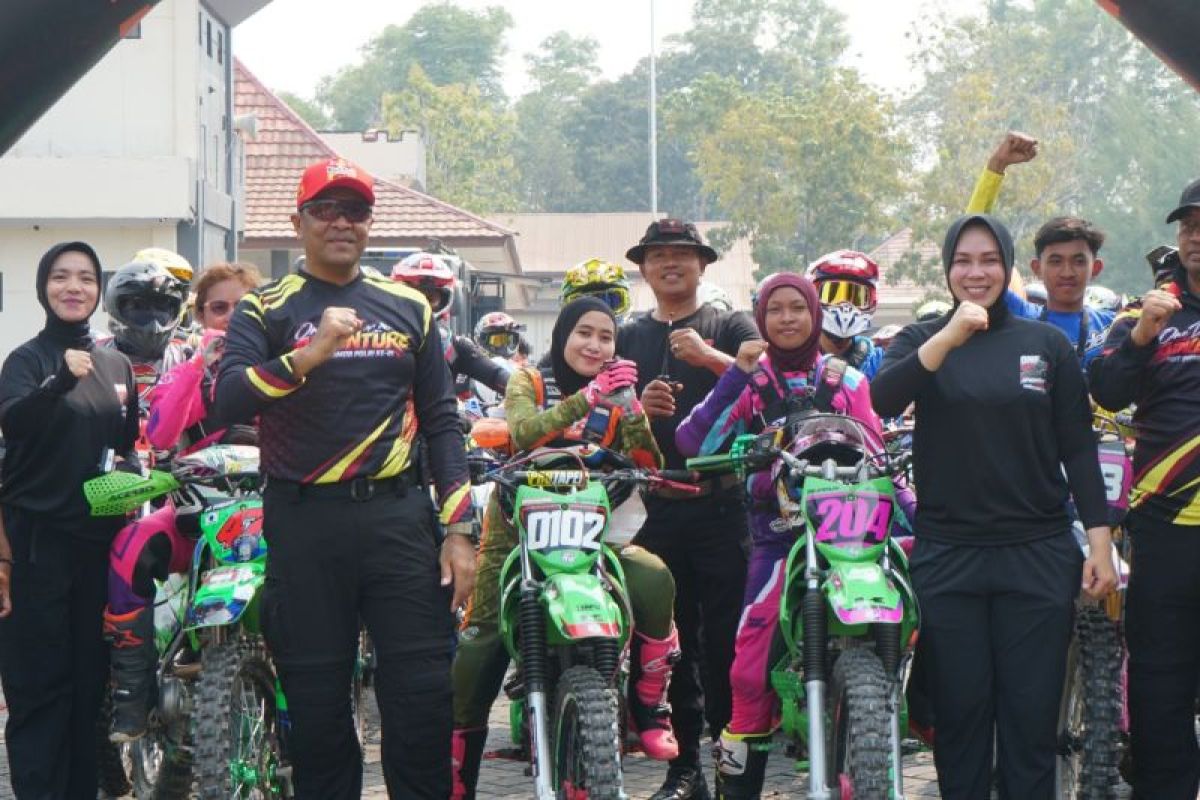 Satbrimob Polda Sultra Gelar One Day Adventure Jelajah 81 Km, 650 Rider Ikut Trabas di Kendari