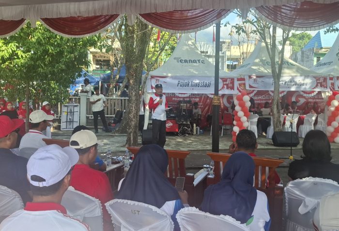 Gerai Merdeka di Taman Nukila Ternate, Wagub Malut Sarbin Sehe: Rakyat Harus Rasakan Kemerdekaan Layanan