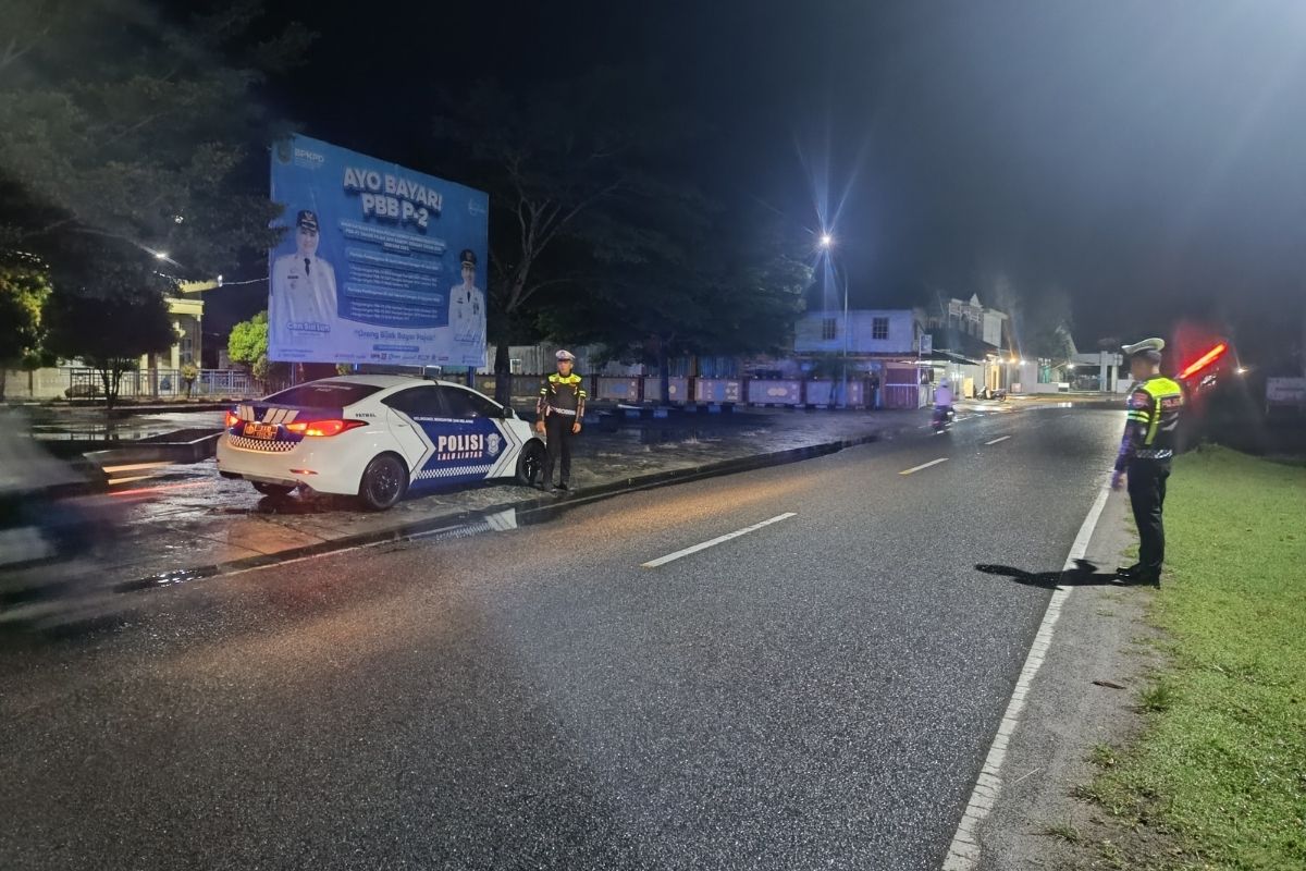 Polres Natuna Patroli Malam Tertibkan Knalpot Tidak Standar, Warga Akui Situasi Lebih Kondusif